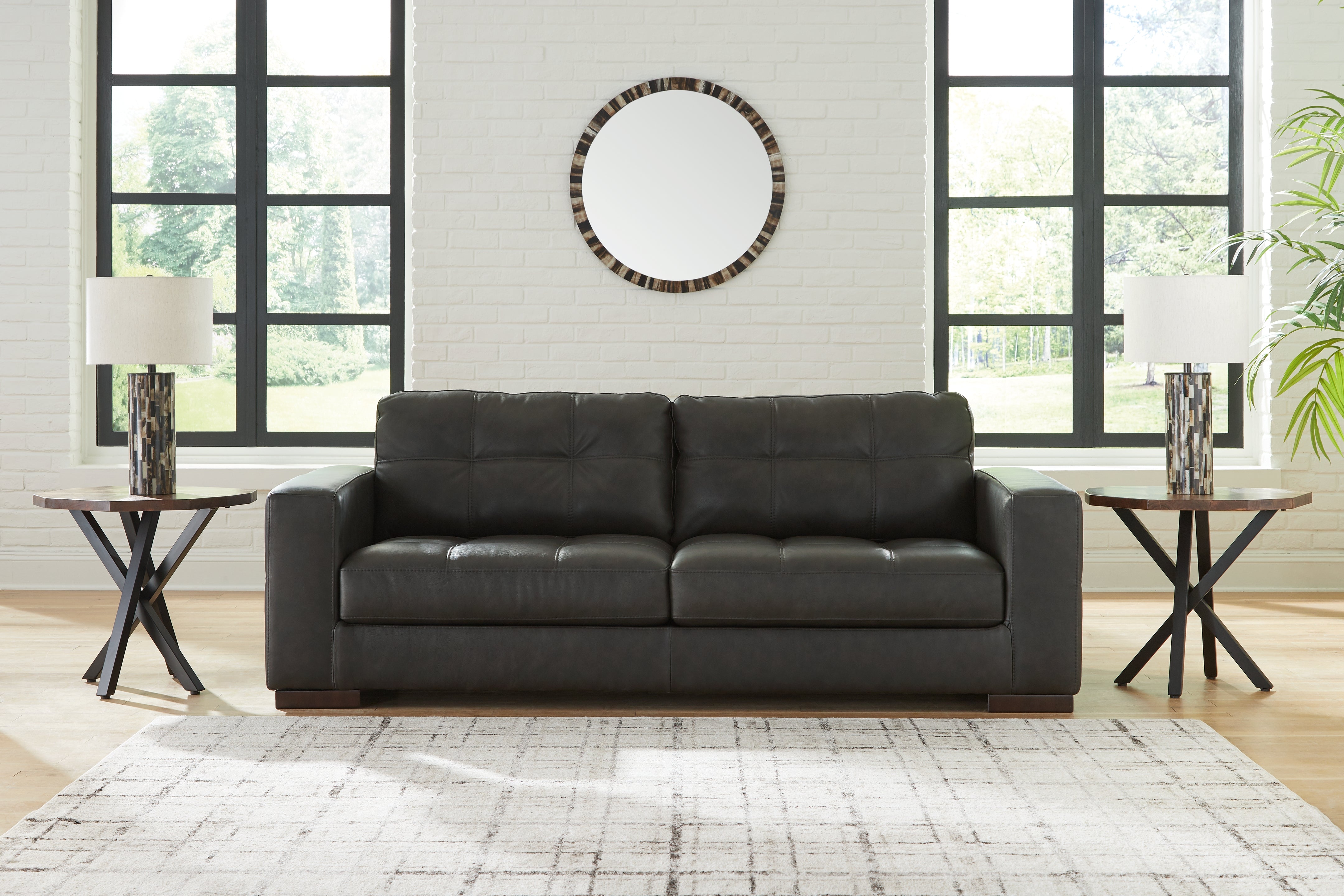 Leasing Furniture - Ashley Furniture - Luigi Living Room - Sofa / Thunder - 5650638