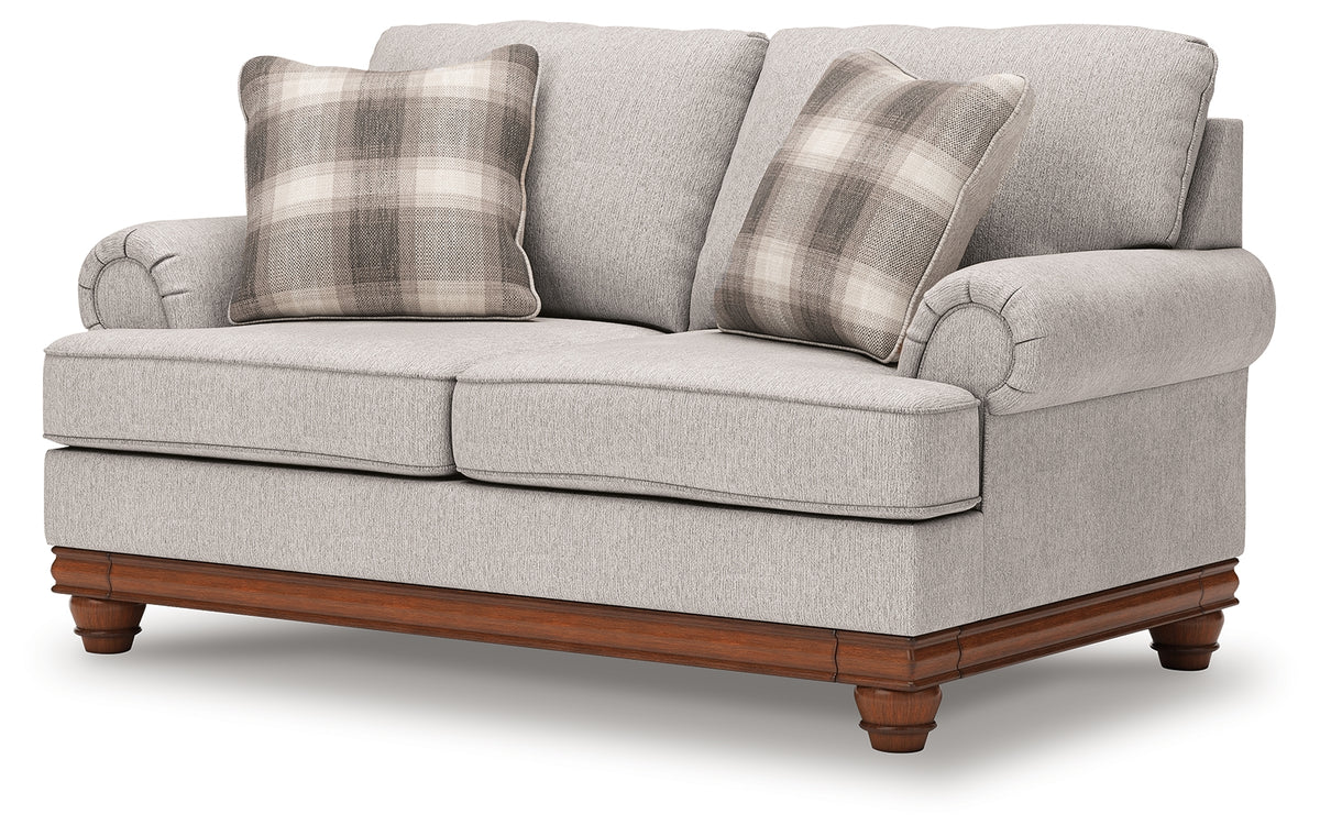 Leasing Furniture - Ashley Furniture - Clearbrooke Living Room - Ottoman / Sandstone - PC5680314