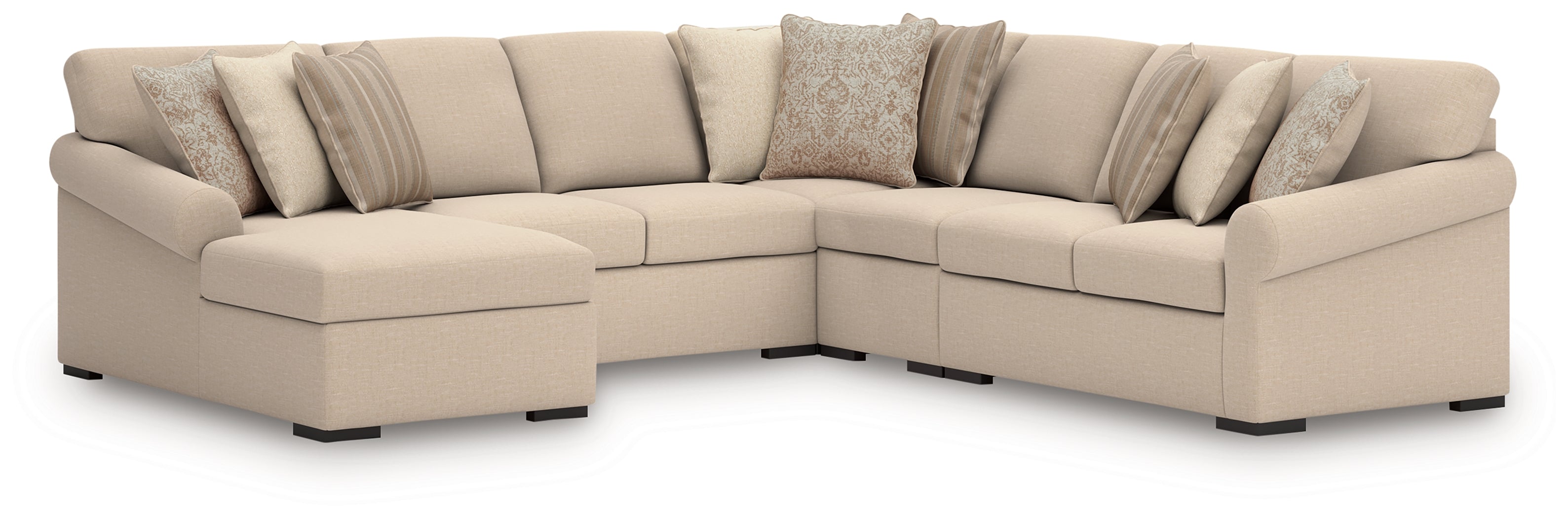 Leasing Furniture - Ashley Furniture - LadyMae Sectional - RAF 3-Piece Sectional / Twill - 59404S1