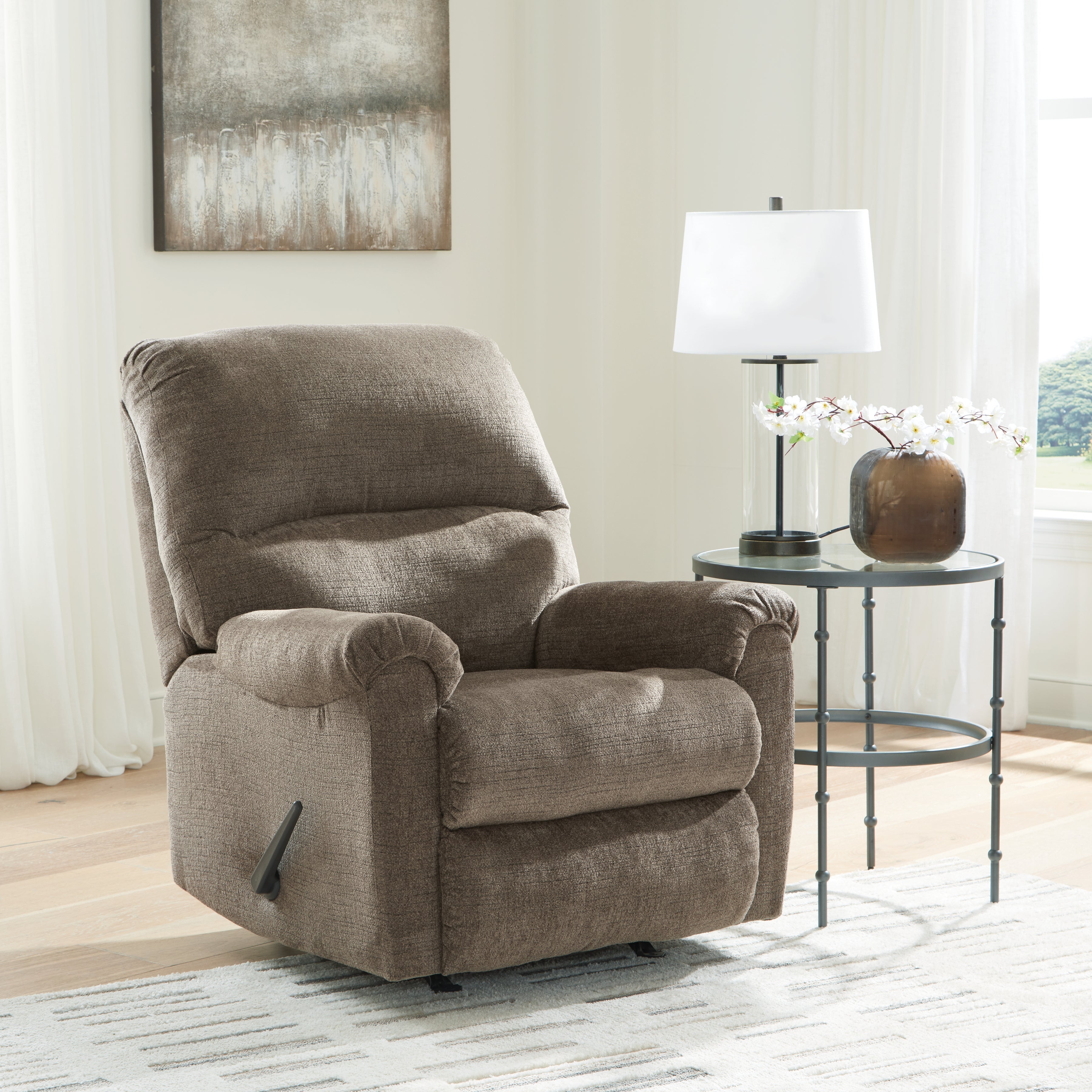 Leasing Furniture - Ashley Furniture - Stonemeade Living Room - Rocker Recliner / Nutmeg - 5950525