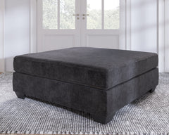 Leasing Furniture - Ashley Furniture - Lavernett Living Room - Oversized Accent Ottoman / Charcoal - 5960308