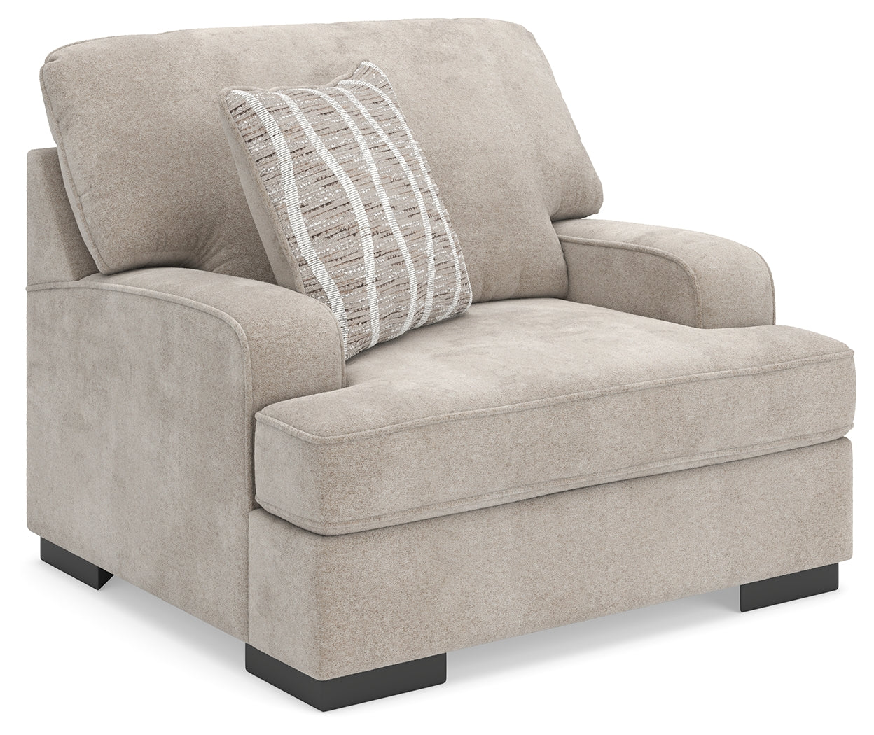 Leasing Furniture - Ashley Furniture - High Profile Living Room - Chair and a Half / Taupe - 5990223