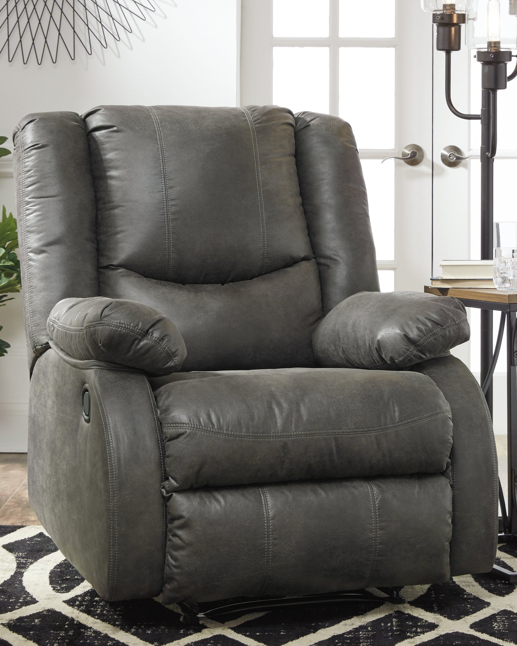 Leasing Furniture - Ashley Furniture - Bladewood Living Room - Zero Wall Recliner / Slate - 6030629