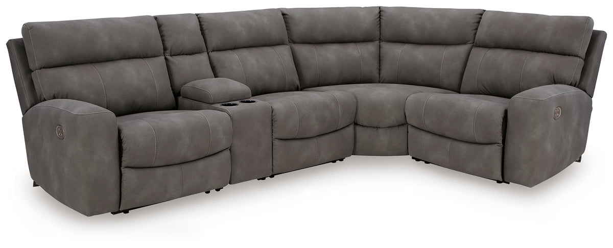 Leasing Furniture - Ashley Furniture - Next-Gen DuraPella Sectional - 4-Piece Power Reclining Sectional / Sand - 61004S4