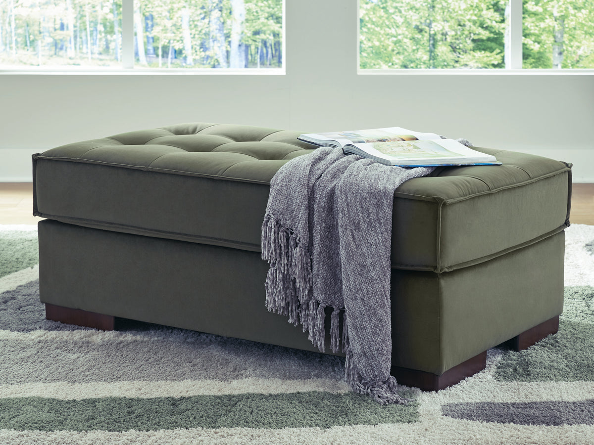 Leasing Furniture - Ashley Furniture - Caspian-Town Living Room - Oversized Accent Ottoman / Olive - PC6170208