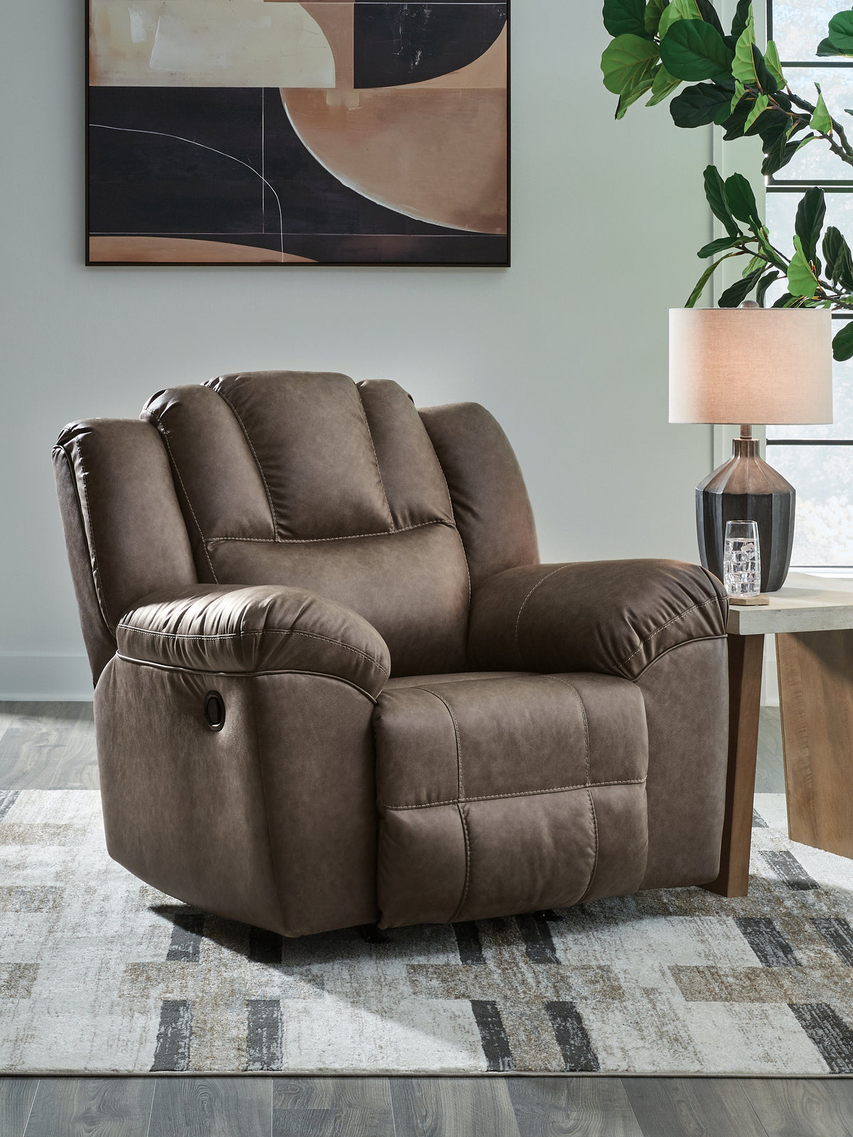 Leasing Furniture - Ashley Furniture - Lowilla Living Room - Rocker Recliner - PC6450625