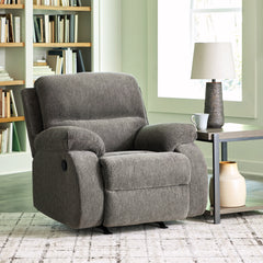 Leasing Furniture - Ashley Furniture - Scranto Living Room - Reclining Loveseat / Brindle - 6650286