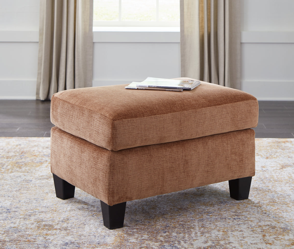 Leasing Furniture - Ashley Furniture - Amity Bay Living Room - Ottoman / Clay - 6720414