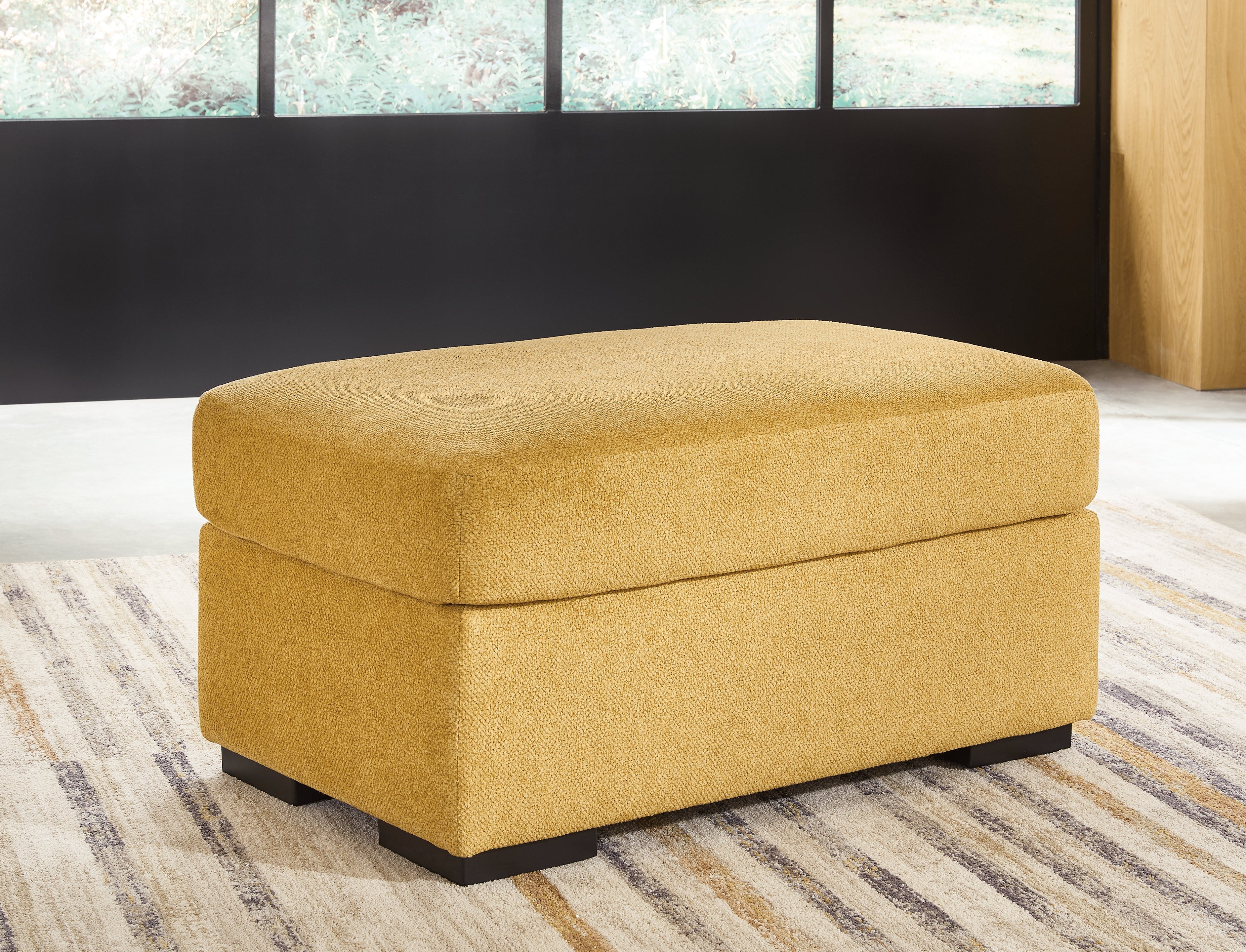 Leasing Furniture - Ashley Furniture - Keerwick Living Room - Ottoman / Sunflower - 6750614
