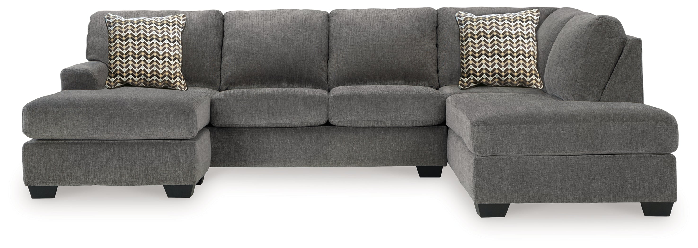 Leasing Furniture - Ashley Furniture - Riverfield Sectional - 2-Piece Sectional with Chaise / Iron - 70097S1