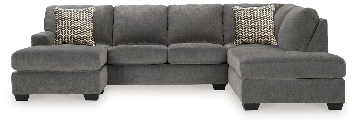 Leasing Furniture - Ashley Furniture - Riverfield Sectional - 2-Piece Sectional with Chaise / Iron - 70097S1