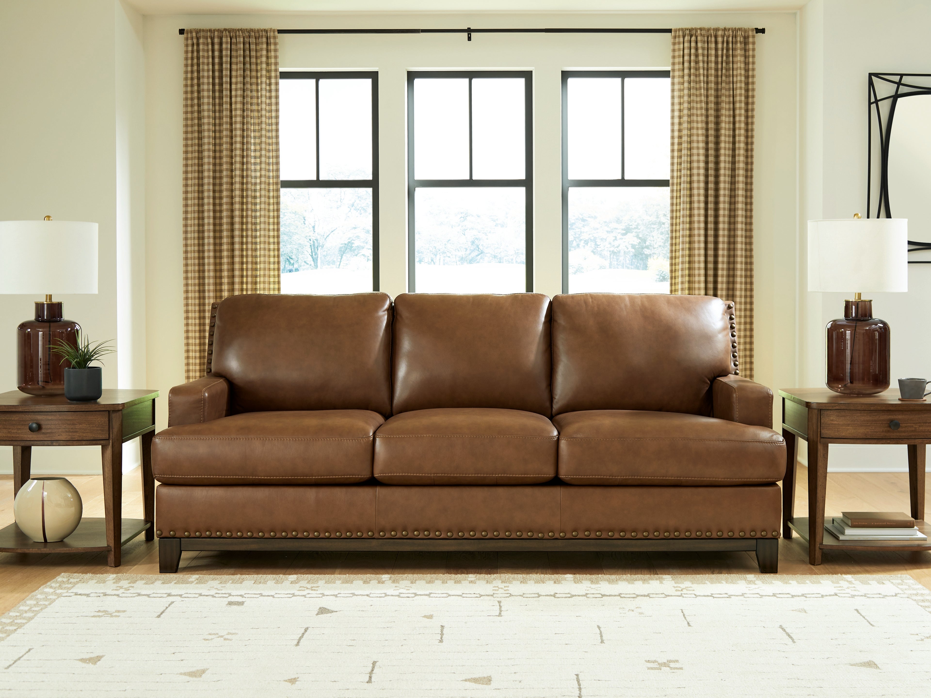 Leasing Furniture - Ashley Furniture - Saonara Living Room - Sofa / Amber - PC7310938