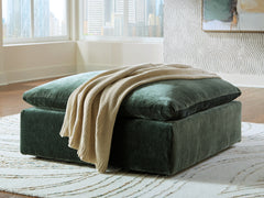Leasing Furniture - Ashley Furniture - Carriage View Living Room - Oversized Accent Ottoman / Jade - 7800108