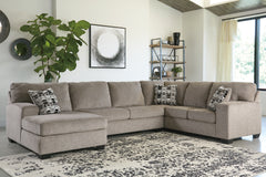Leasing Furniture - Ashley Furniture - Ballinasloe Sectional - LAF 3-Piece Sectional with Chaise / Smoke - 80703S2