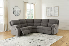 Leasing Furniture - Ashley Furniture - Museum Sectional - 2-Piece Reclining Sectional / Pewter - 81807S2