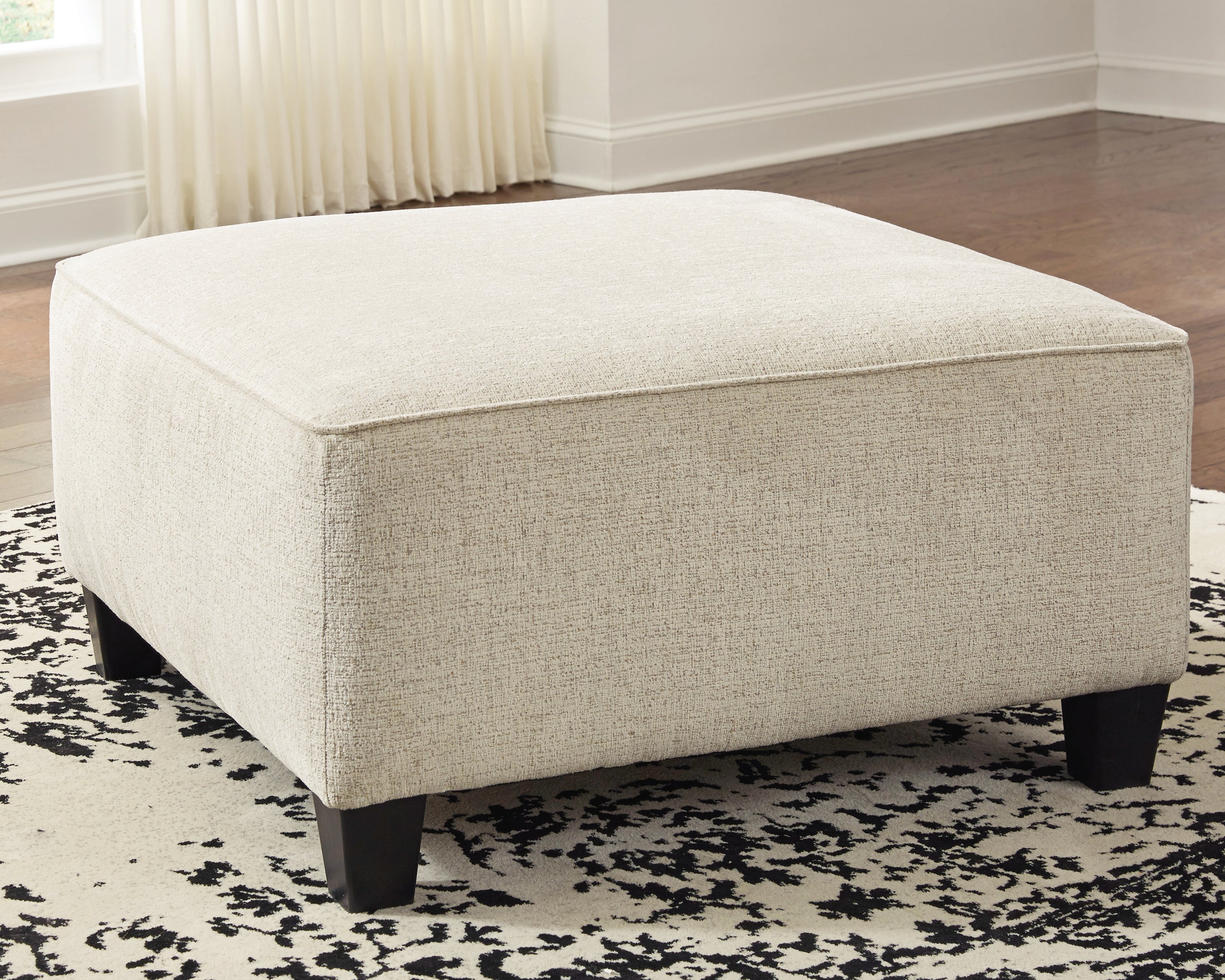 Leasing Furniture - Ashley Furniture - Abinger Living Room - Oversized Accent Ottoman / Natural - 8390408