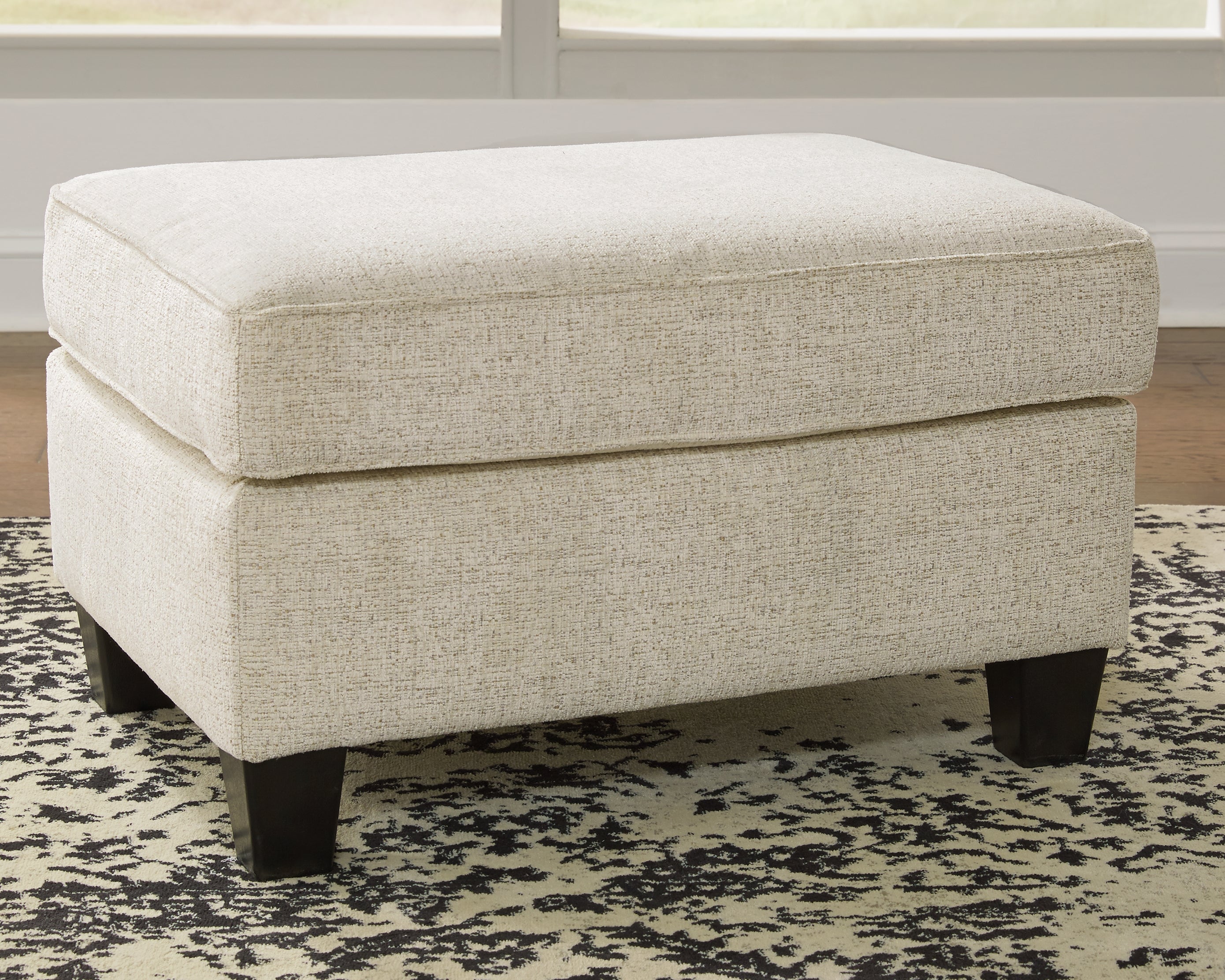Leasing Furniture - Ashley Furniture - Abinger Living Room - Ottoman / Natural - 8390414