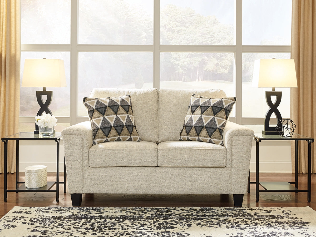 Leasing Furniture - Ashley Furniture - Abinger Living Room - Loveseat / Natural - 8390435