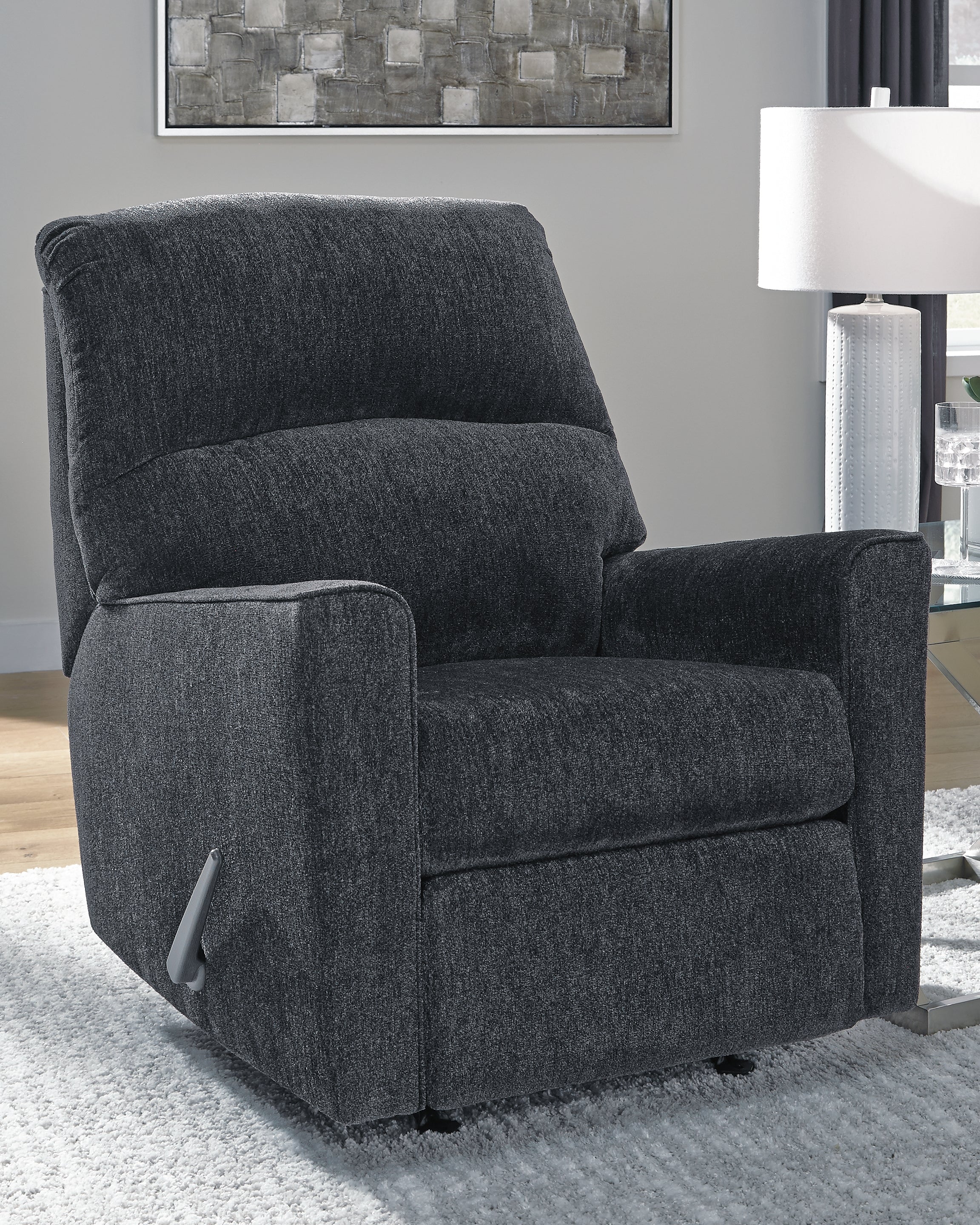 Leasing Furniture - Ashley Furniture - Altari Living Room - Rocker Recliner / Slate - 8721325