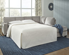 Leasing Furniture - Ashley Furniture - Altari Sectional - 2-Piece Sleeper Sectional with Chaise / Slate - 87213S3