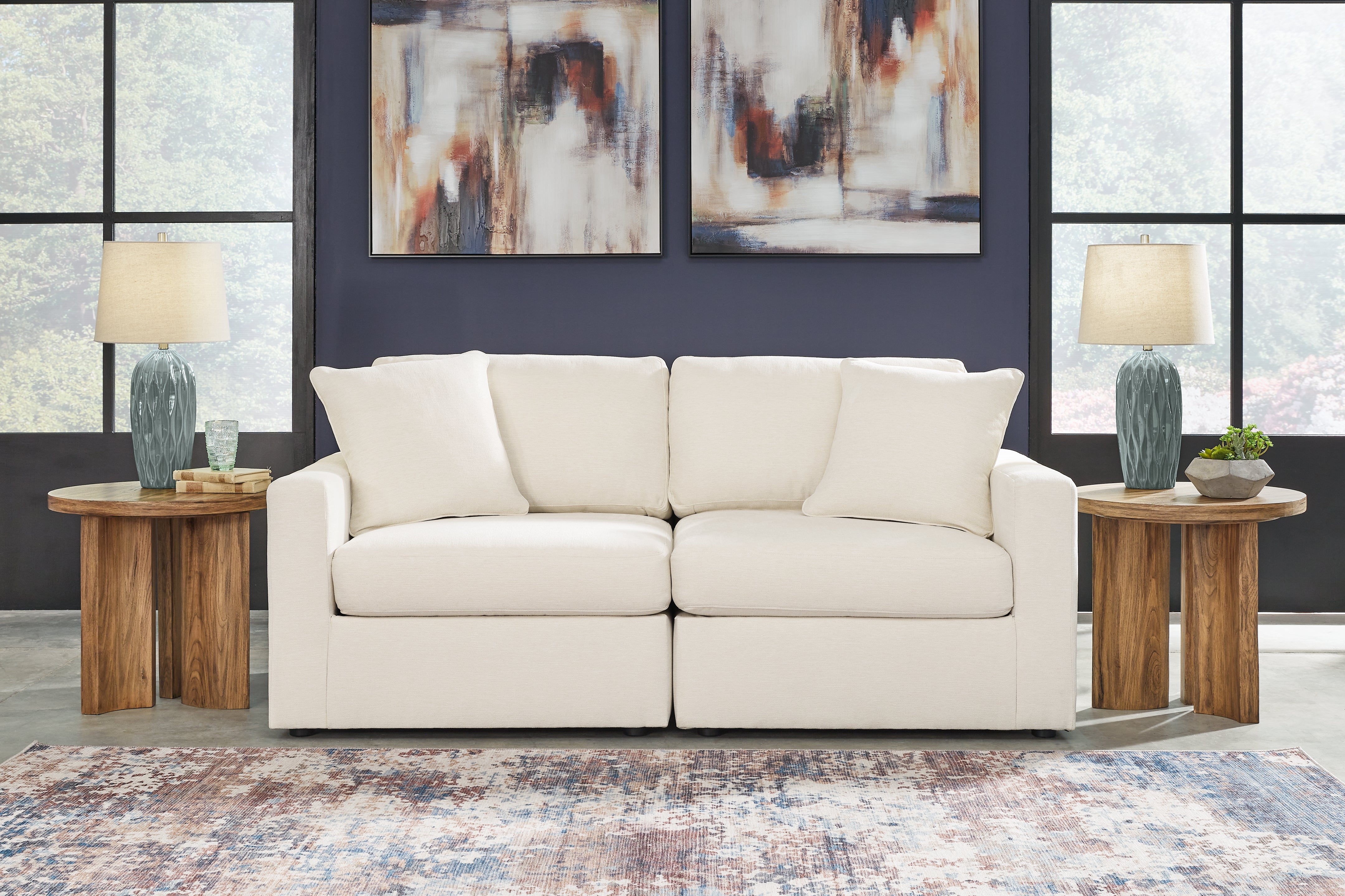 Leasing Furniture - Ashley Furniture - Modmax Sectional - RAF 2-Piece Sectional / Oyster - 92103S1