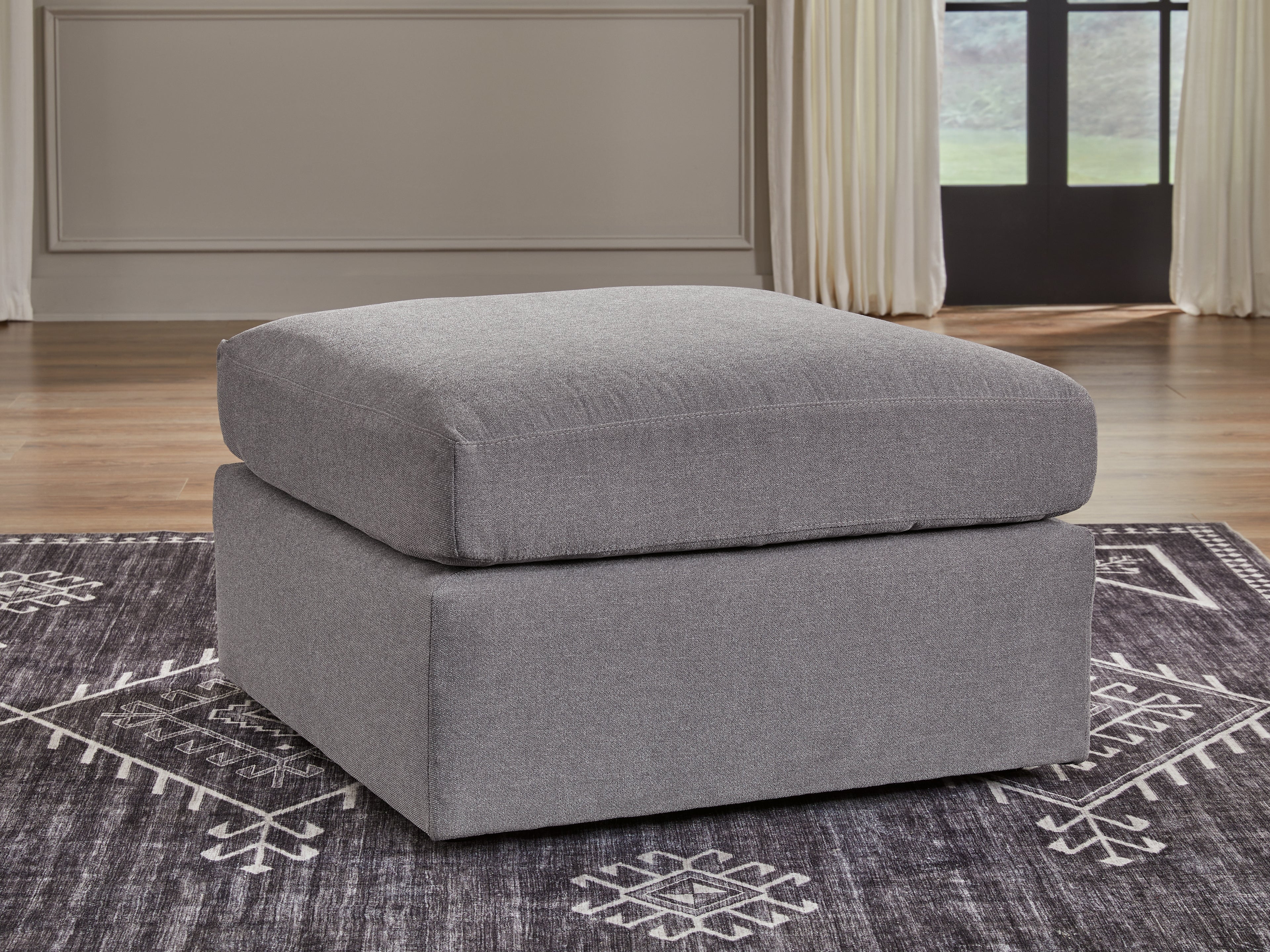 Leasing Furniture - Ashley Furniture - Modmax Sectional - Oversized Accent Ottoman / Granite - 9210408