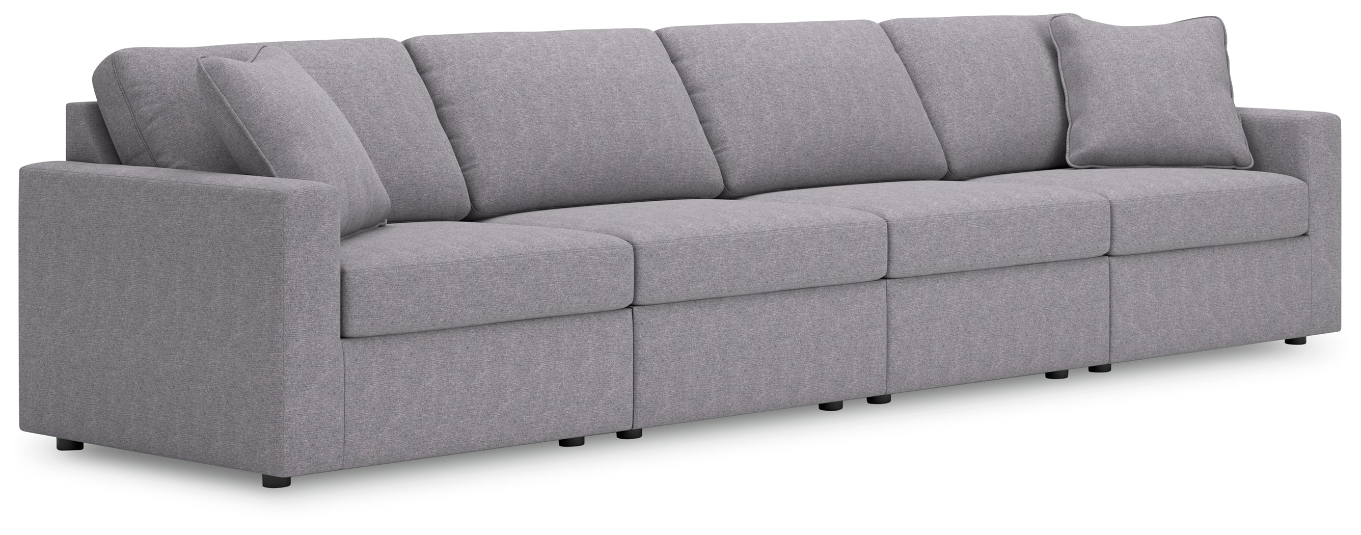 Leasing Furniture - Ashley Furniture - Modmax Sectional - RAF 4-Piece Sectional / Granite - 92104S10