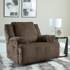 Leasing Furniture - Ashley Furniture - Top Tier Living Room - Rocker Recliner / Chocolate - 9270525