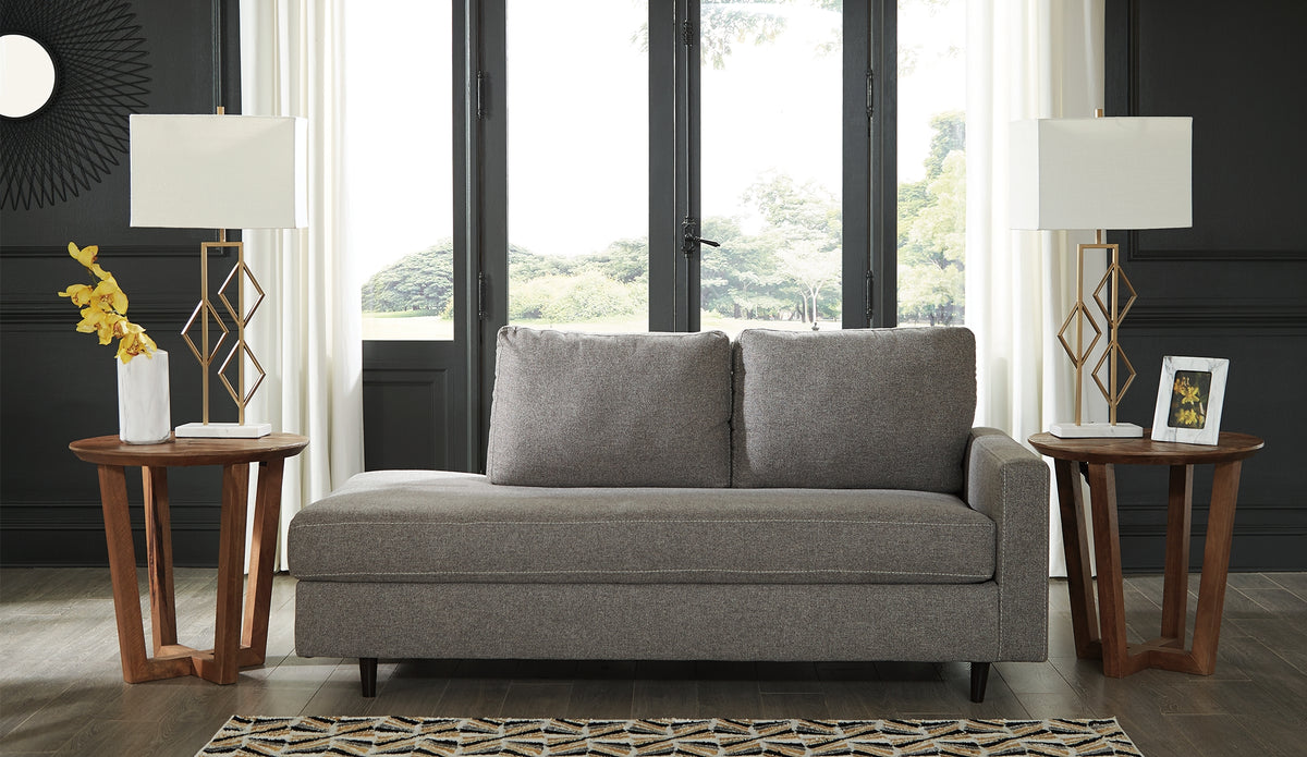 Leasing Furniture - Ashley Furniture - Lyman Living Room - RAF Corner Chaise / Graphite - 9330317