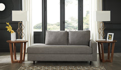 Leasing Furniture - Ashley Furniture - Lyman Living Room - RAF Corner Chaise / Graphite - 9330317