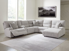 Leasing Furniture - Ashley Furniture - Acklen Place Sectional - 2-Piece Power Reclining Sectional / Navy - 93607S16