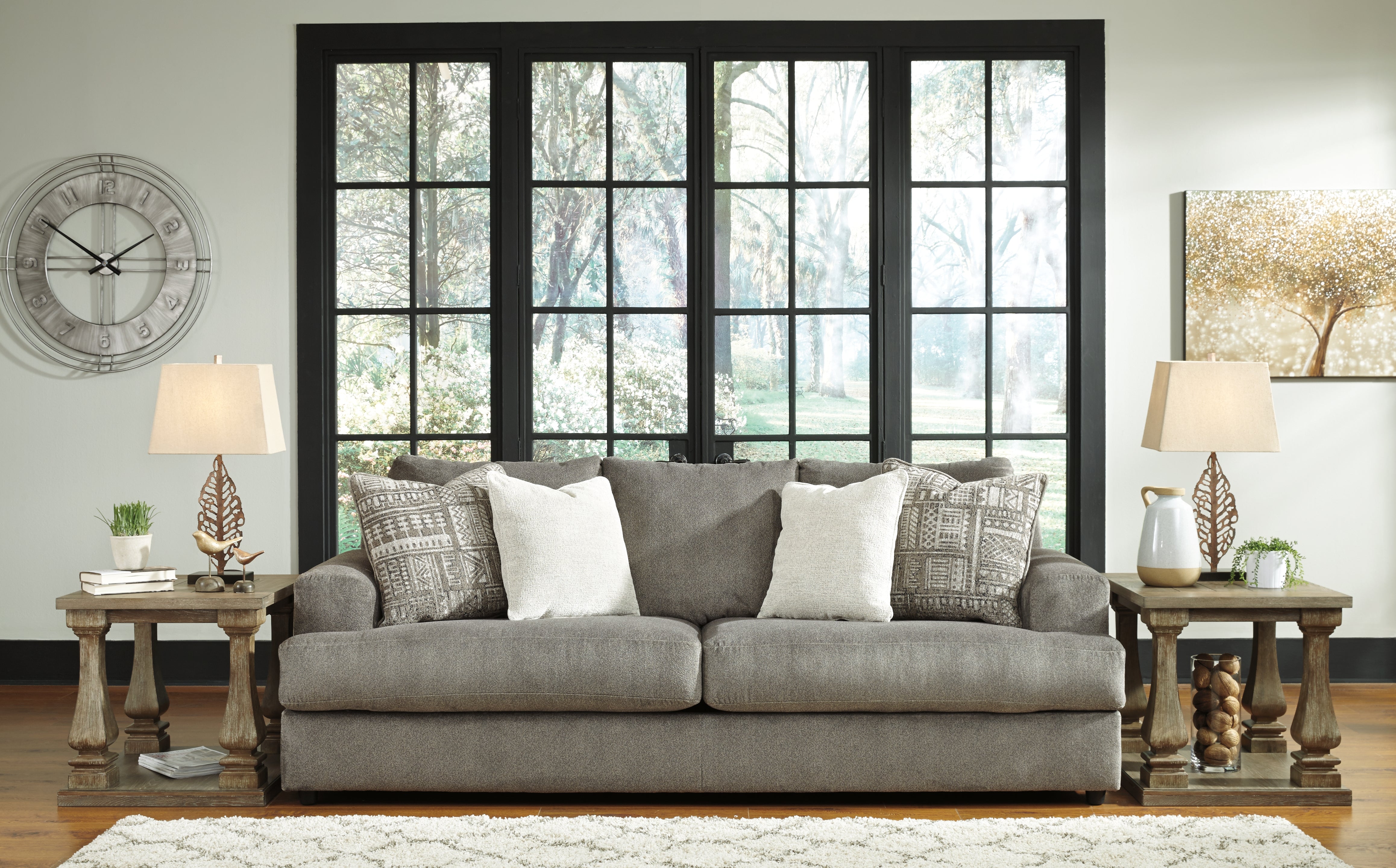 Leasing Furniture - Ashley Furniture - Soletren Living Room - Sofa / Ash - 9510338