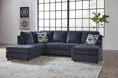 Leasing Furniture - Ashley Furniture - Albar Place Sectional - RAF 2-Piece Sectional / Cobalt - 95302S2