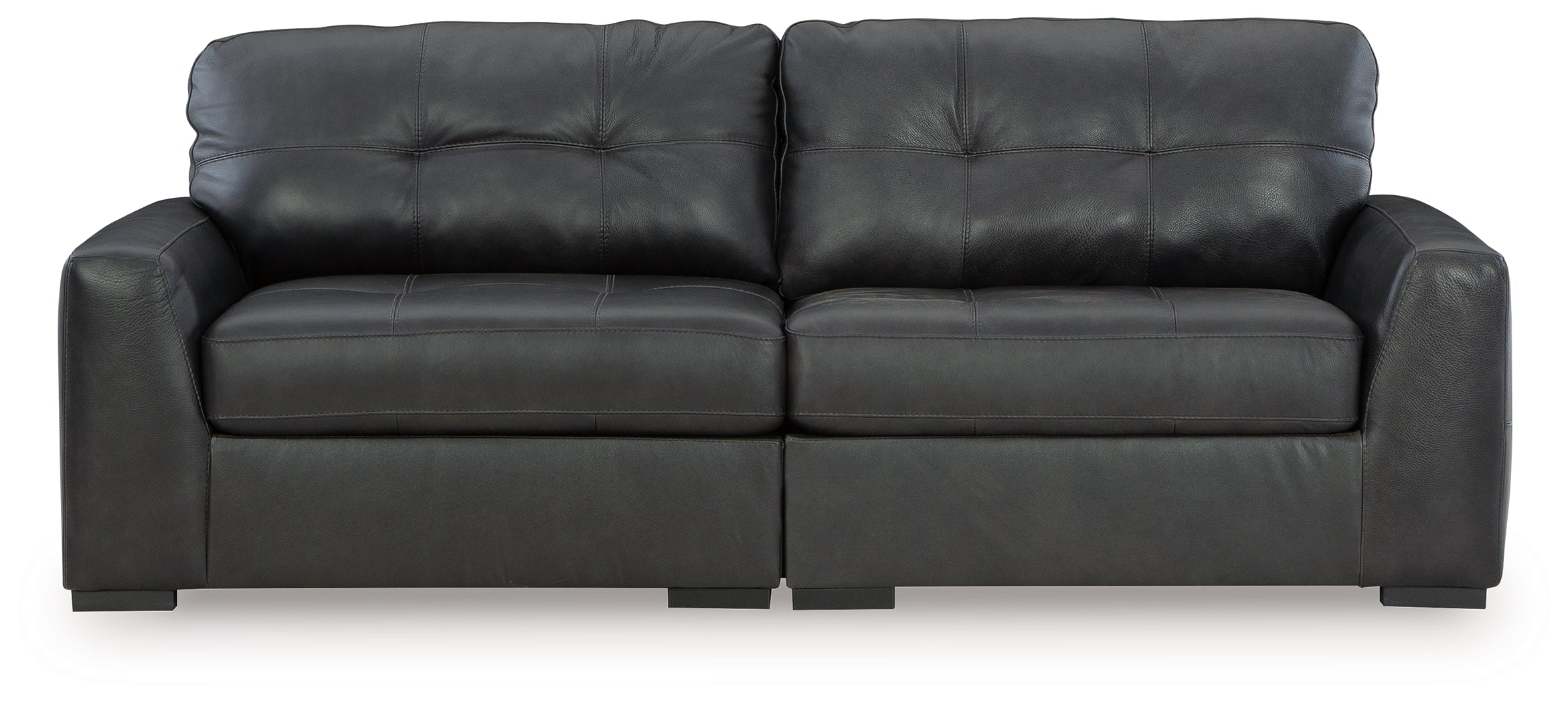 Leasing Furniture - Ashley Furniture - Brindley Pier Sectional - RAF 2-Piece Sectional Loveseat / Fog - 99503S1