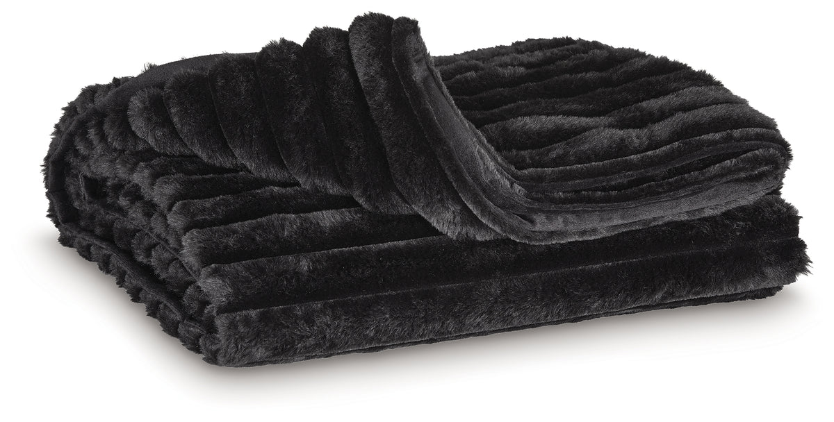 Leasing Furniture - Ashley Furniture - Alsonwell Throw (Set of 3) - Throw (3/CS) / Black - A1001083