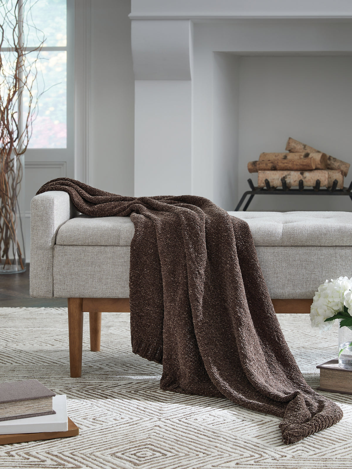 Leasing Furniture - Ashley Furniture - Anawood Throw (Set of 3) - Throw (3/CS) / Brown - A1001098
