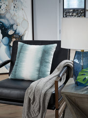 Leasing Furniture - Ashley Furniture - Elonwich Pillows - Pillow / Teal/White - A1001106P