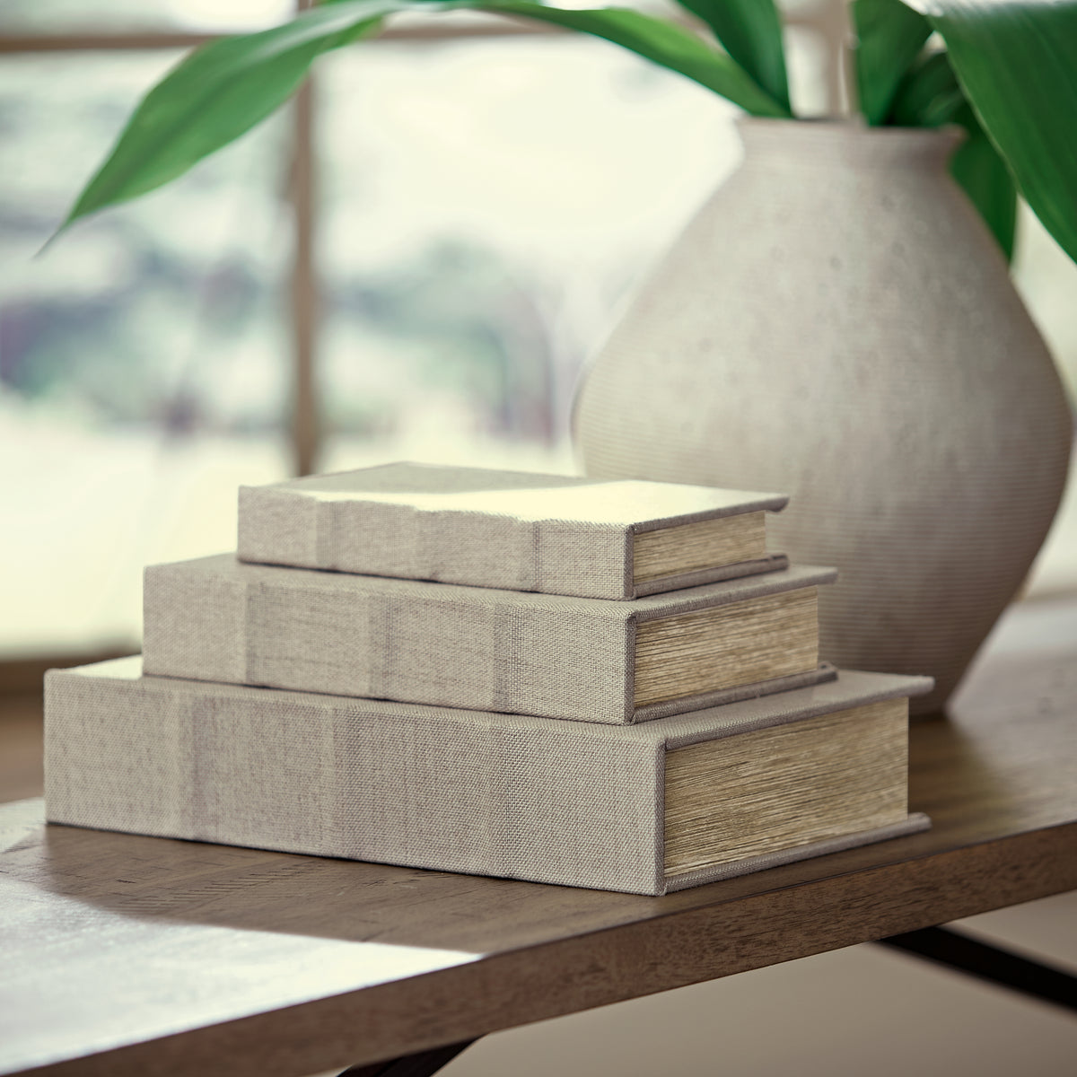 Leasing Furniture - Ashley Furniture - Jolina Box (Set of 3) - Box Set (3/CN) / Linen - A2000486