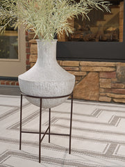Leasing Furniture - Ashley Furniture - Estonbank Vase - Vase Set / Distressed Cream - A2000748A1