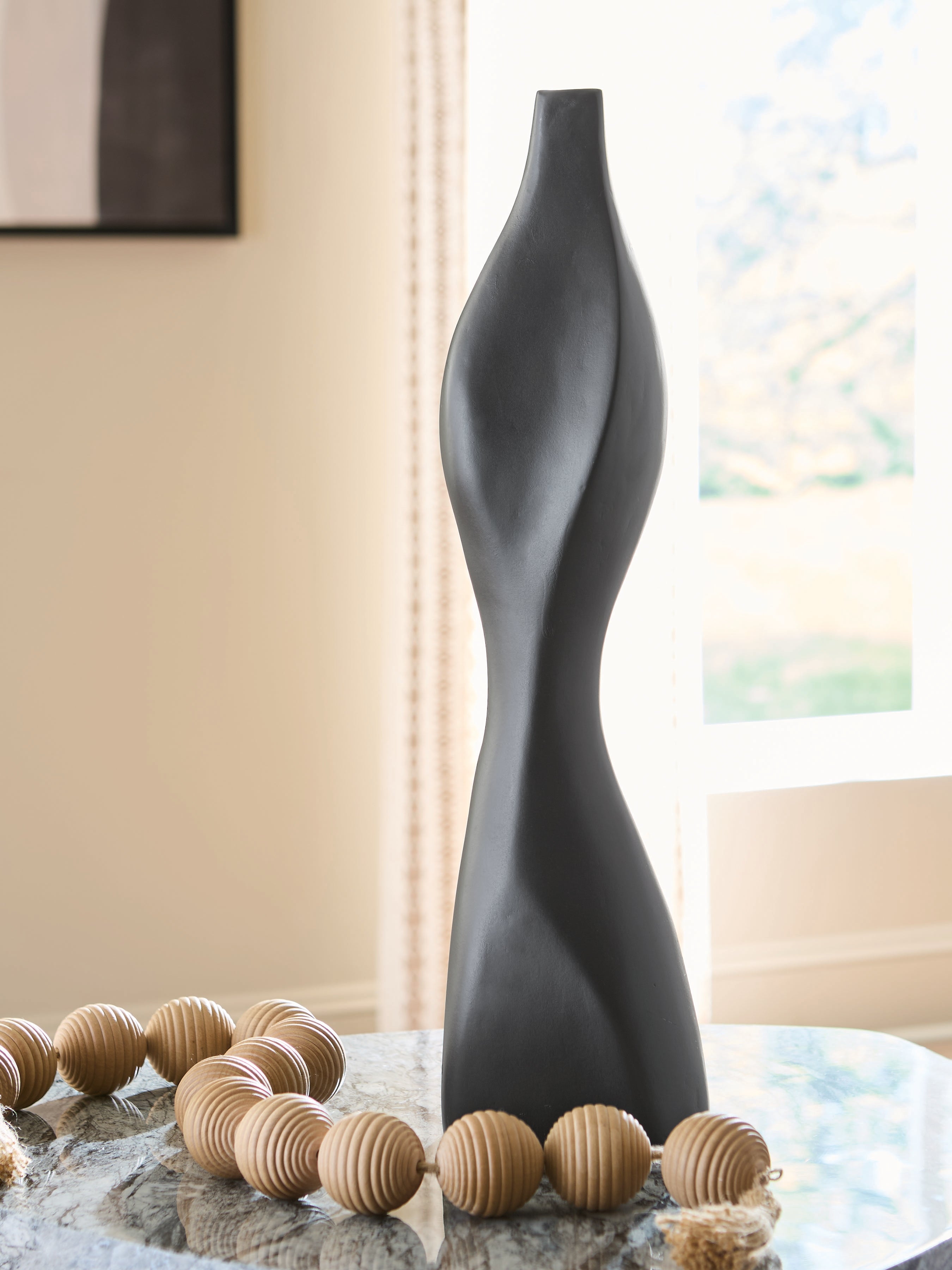 Leasing Furniture - Ashley Furniture - Judsen Vase - Vase / Black - A2000836