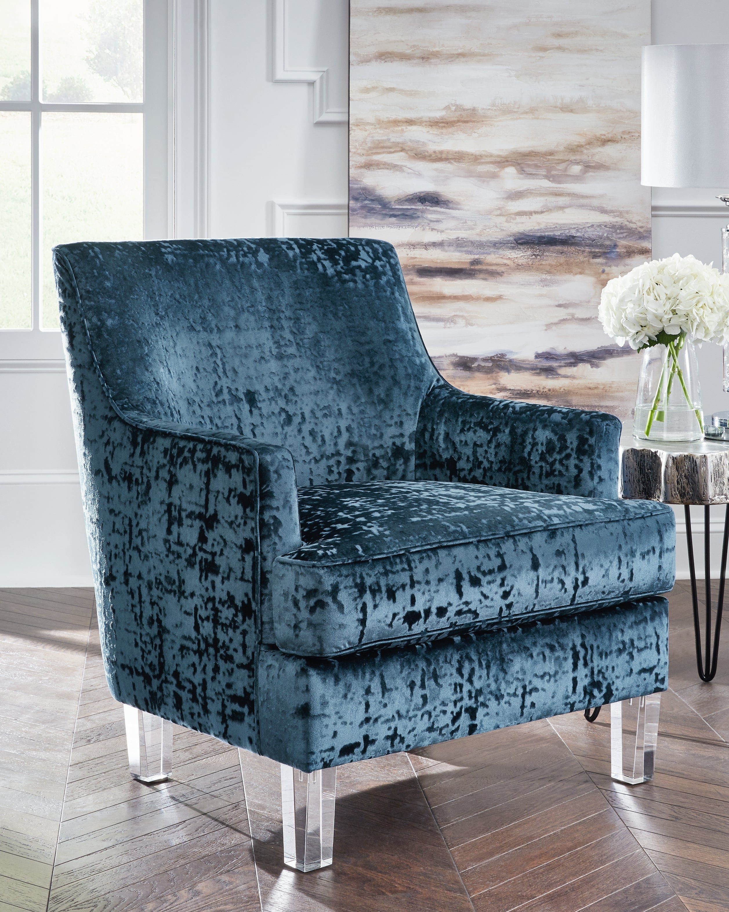 Leasing Furniture - Ashley Furniture - Gloriann Accent Chair - Accent Chair / Lagoon - A3000103