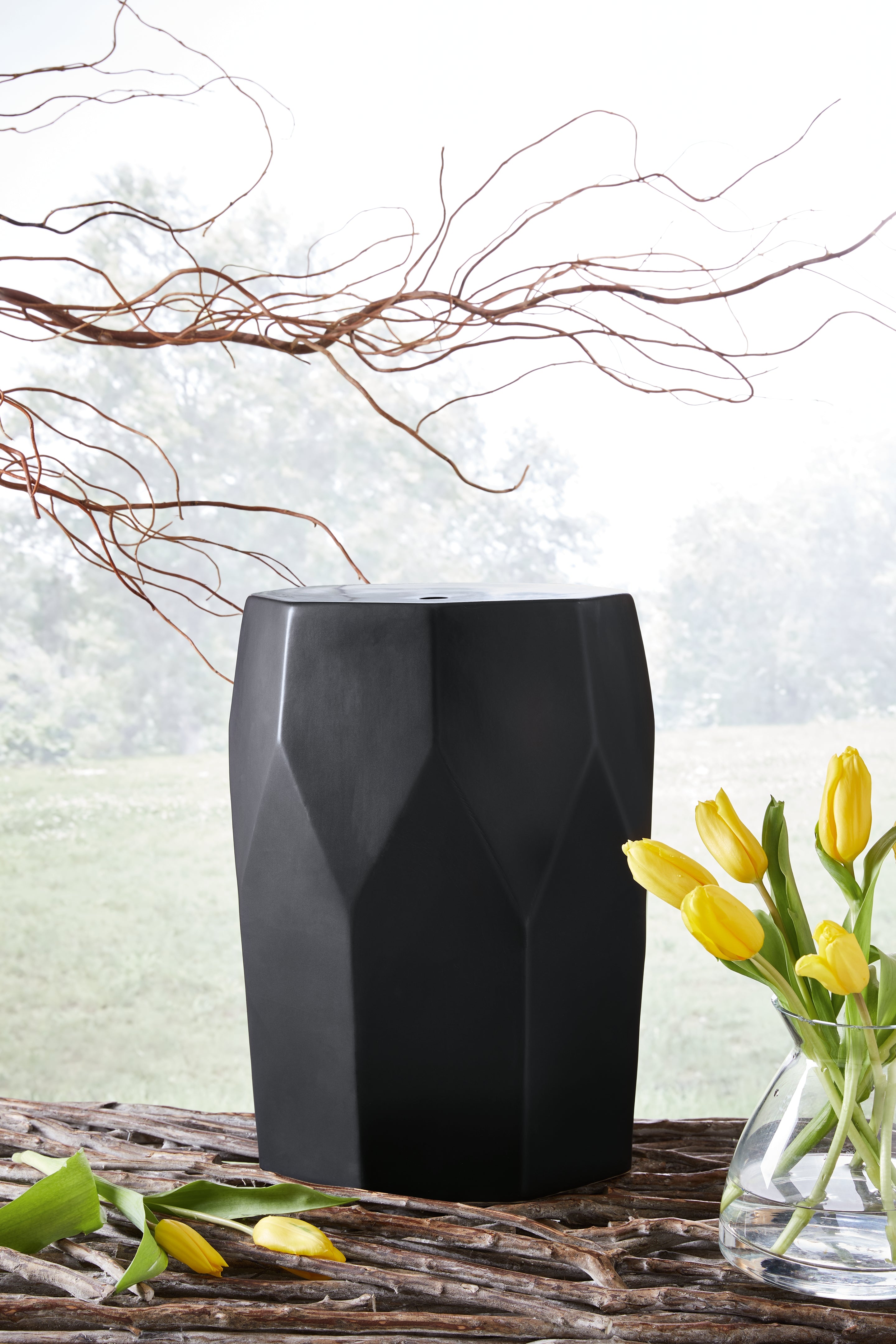Leasing Furniture - Ashley Furniture - Rhysworth Stool - Stool / Black - A3000632