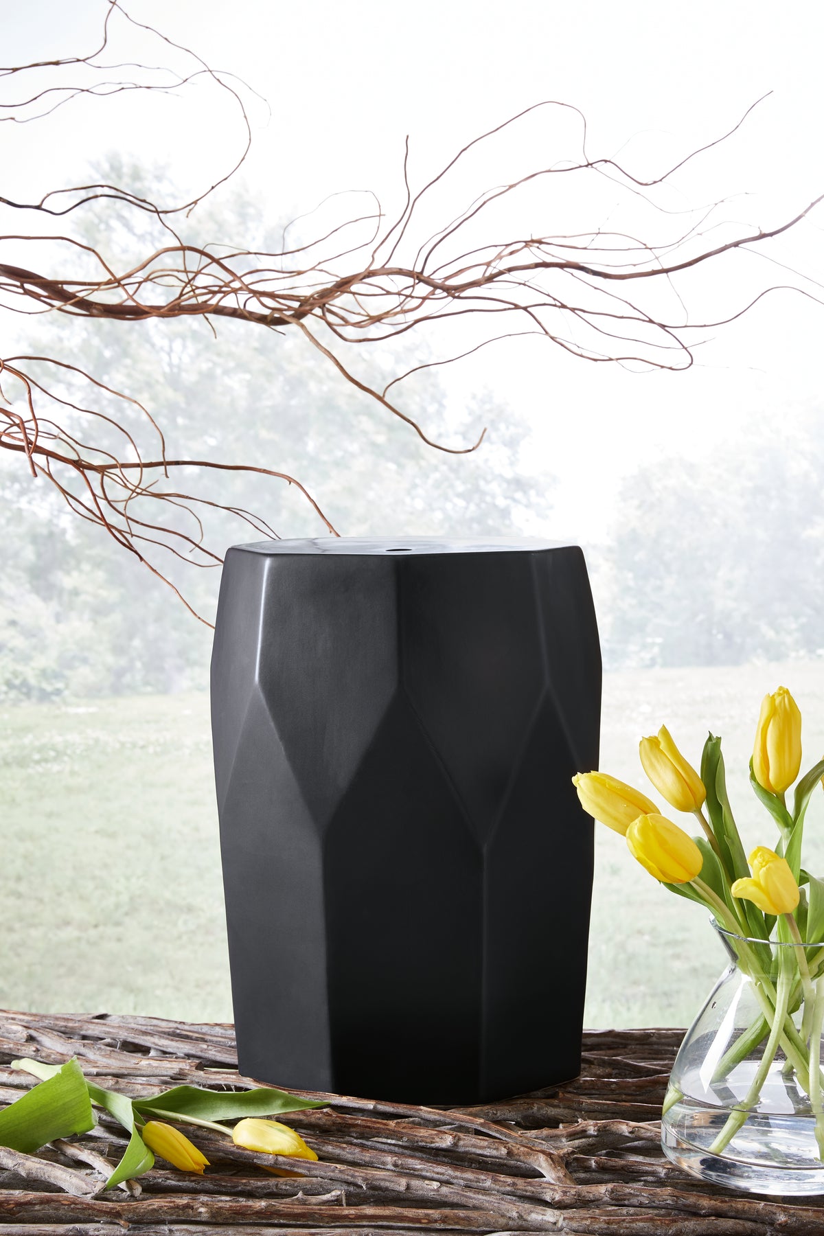 Leasing Furniture - Ashley Furniture - Rhysworth Stool - Stool / Black - A3000632