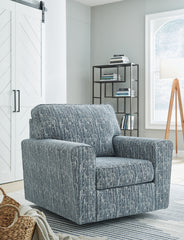 Leasing Furniture - Ashley Furniture - Aterburm Swivel Accent Chair - Swivel Accent Chair / Twilight - A3000649