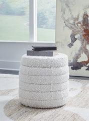 Leasing Furniture - Ashley Furniture - Duntler Living Room - Storage Ottoman / Ivory - A3000678