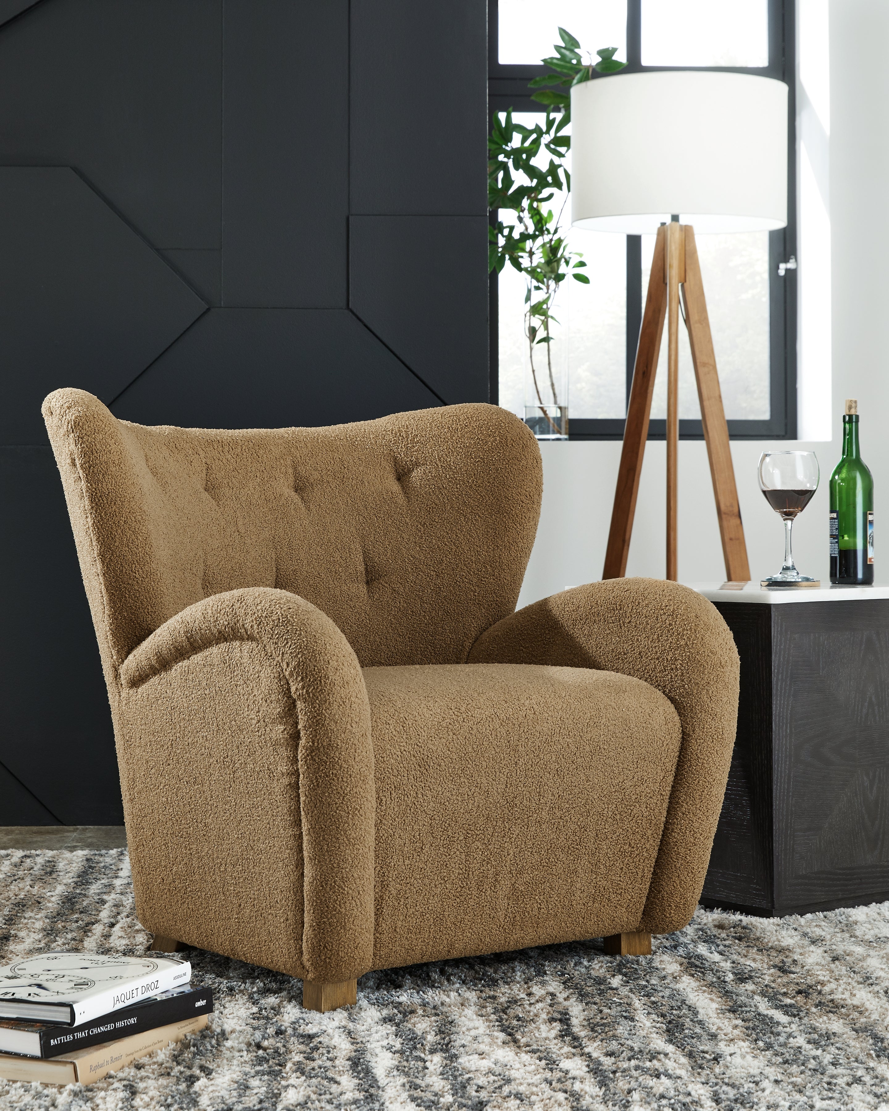 Leasing Furniture - Ashley Furniture - Larbell Accent Chair - Accent Chair / Camel - A3000710