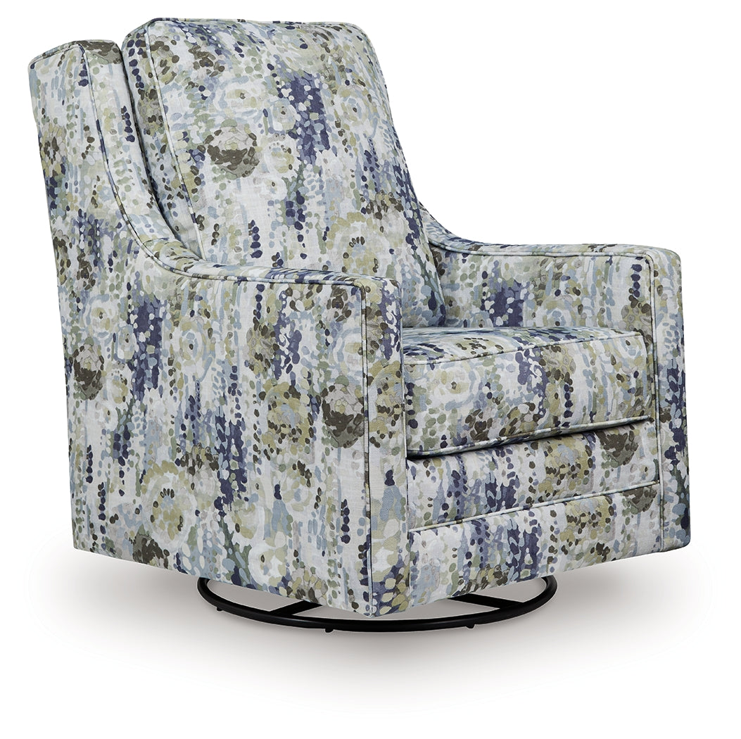 Leasing Furniture - Ashley Furniture - Dustinford Swivel Glider Accent Chair - Swivel Glider Accent Chair / Multi - A3000732