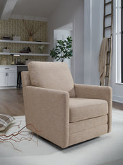 Leasing Furniture - Ashley Furniture - Freybourne Next-Gen Nuvella Swivel Accent Chair - Swivel Accent Chair / Pewter - A3000737