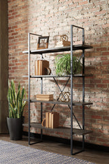 Leasing Furniture - Ashley Furniture - Gilesgrove Bookcase - Bookcase / Black/Gray - A4000017