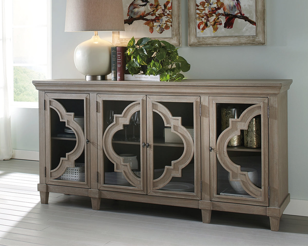 Leasing Furniture - Ashley Furniture - Fossil Ridge Accent Cabinet - Accent Cabinet / Gray - A4000037